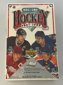 lot 198 image: 1991-92 Upper Deck NHL Hockey Cards (Factory Sealed)