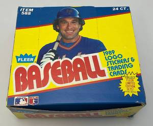 lot 201 image: 1989 Fleer Baseball Cards (New Old Stock)