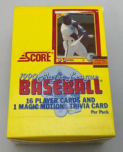 lot 202 image: 1990 SCORE Major League Baseball Player Cards (New Old Stock)