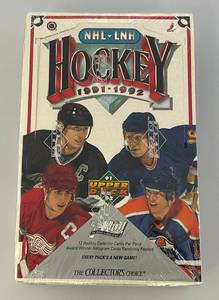 lot 209 image: 1991-92 Upper Deck NHL Hockey Cards (Factory Sealed)