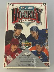 lot 223 image: 1991-92 Upper Deck NHL Hockey Cards (Factory Sealed)