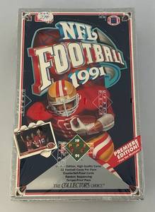 lot 226 image: 1991 Upper Deck NFL Football Cards (Factory Sealed)