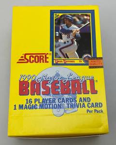 lot 231 image: 1990 SCORE Major League Baseball Player Cards (New Old Stock)