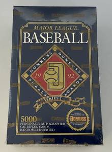 lot 235 image: 1992 Donruss Major League Baseball Puzzle & Cards (Factory Sealed Set)