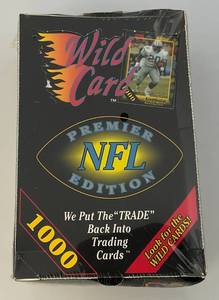 lot 237 image: 1991-92 Wild Card Premier NFL Edition Trading Cards (Factory Sealed)