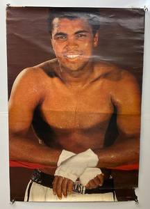 lot 240 image: Vintage Muhammid Ali Poster 26 12 x 39 Some Tears Present
