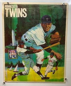 lot 250 image: 1971 Minnesota Twins Poster 23 x29