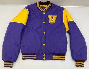 lot 251 image: Vintage NFL Vikings Youth Nylon Facket Size 14-16 large