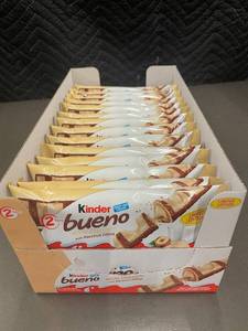 30 Packs Kinder Bueno White Chocolate with Hazelnut Filling