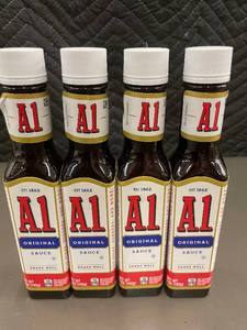 lot 148 image: Set of 4 A.1. Original Steak Sauces 5 oz Bottles