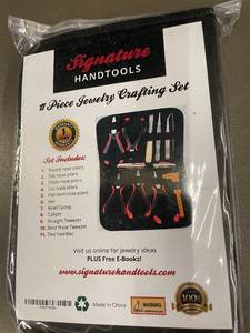 lot 9 image: 11 Piece Jewelry Crafting Tool Set by Signature Handtools