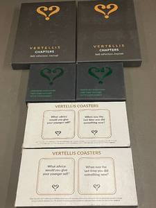 lot 26 image: Vertellis Self-Reflection Journal and Family Discussion Coasters Set
