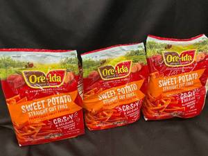 Ore-Ida Sweet Potato Straight Cut Fries - 19 oz Bag, Pack of 3