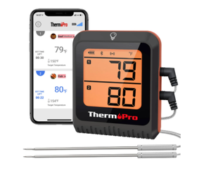 lot 241 image: ThermoPro LCD Bluetooth Enabled GrillMeat Thermometer