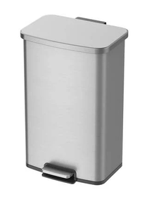 lot 357 image: Better Homes & Gardens 13.2 Gallon Rectangular Stainless Steel Trash Can