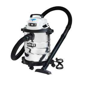 lot 364 image: HART 6 Gallon 5 Peak HP Stainless Steel WetDry Vacuum