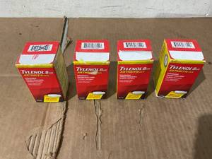 lot 256 image: LOT OF 4 TYLENOL 8 hr Arthritis