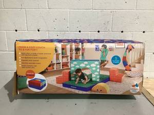 lot 485 image: Battat Cloud Castle Foam Fort Building Set with 5 Multicolor Play Shapes, Toddler and Preschool Toys