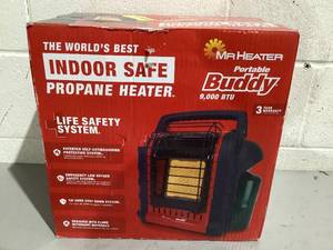 lot 512 image: Mr. Heater Brand Portable Buddy 9,000 BTU Outdoor Camping Liquid Propane Heater