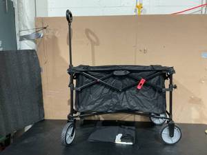 lot 360 image: Ozark Trail Multi-Purpose Big Bucket Cart, Black Wagon, 24 inches in Height
