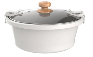 lot 375 image: The Pioneer Woman 6 Qt Digital Slow Cooker with Locking Lid