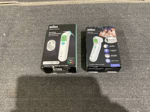 lot 168 image: LOT OF 2 Braun Thermometers