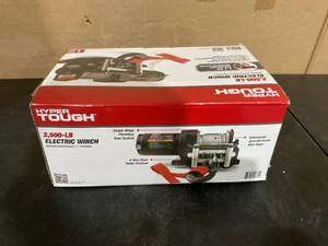 lot 393 image: Hyper Tough 2500 lb 12V DC Electric ATV Winch with 50ft. Steel Rope and Mounting Bracket