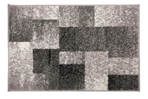lot 386 image: Nevada Collection World Rug Gallery Modern Geometric Boxes Area Rug 5 x 7
