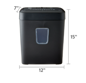 lot 396 image: PenGear 6-Sheet Cross-Cut PaperCredit Card Shredder with 3.7 Gallon Bin, Black, Home & Office Use