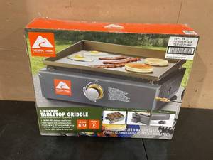 lot 411 image: Ozark Trail 1 Burner Tabletop Propane Griddle