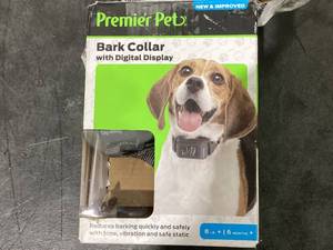 lot 645 image: Premier Pet Bark Collar with Digital Display - Reduces Barking Quickly & Safely