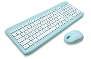 lot 196 image: LOT OF 2 Onn. Wireless Keyboard and Compact Mouse with Dual-Connectivity, 2.4 GHz Wireless USB Receiver