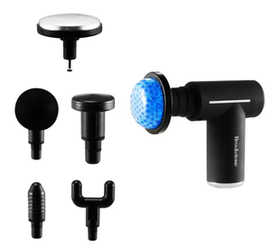 lot 199 image: Brookstone Cordless Hot and Cold Percussion Deep Tissue Massager Gun, 6 Intensity Levels