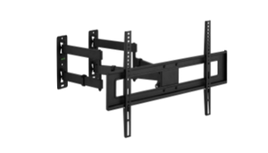 lot 306 image: Onn. Corner Full Motion TV Mount for 37-70 TVs, UL Listed, swivel 60°, up to 20°Tilting