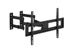 lot 408 image: Onn. Corner Full Motion TV Mount for 37-70 TVs, UL Listed, swivel 60°, up to 20°Tilting