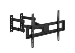 lot 430 image: Onn. Corner Full Motion TV Mount for 37-70 TVs, UL Listed, swivel 60°, up to 20°Tilting