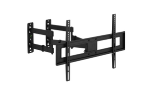 lot 434 image: Onn. Corner Full Motion TV Mount for 37-70 TVs, UL Listed, swivel 60°, up to 20°Tilting