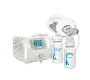 lot 444 image: Dr. Browns Custom flow Hospital Strength Double Electric Breast Pump with Adjustable Settings, includes Breast Milk Collection Bottles, Flanges & Other Pumping Essentials