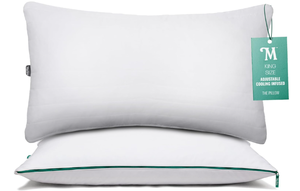 lot 452 image: King Size Marlow Adjustable Memory Foam Pillow by Brooklinen - Provides Back and Neck Pain Relief