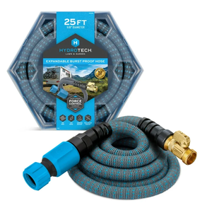 lot 665 image: LOT OF 2 HydroTech 58 x 25 ft Expandable Garden Hose