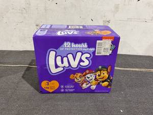 lot 469 image: Luvs Diapers Size 3, 198 Count