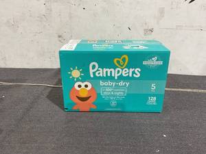 lot 474 image: Pampers Baby Dry Baby Diapers Size 5, 128 Count