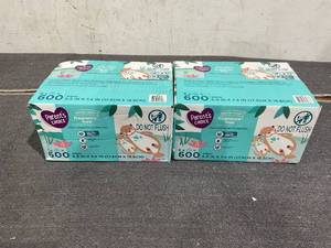 lot 606 image: LOT OF 2 Parents Choice Fragrance Free Baby Wipes, 600 Count