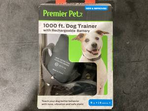 lot 660 image: Premier Pet 1000 foot Dog Trainer with Rechargeable Battery