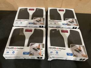 lot 582 image: LOT OF 4 Health O meter Digital Body Weight Scale, 350lb Capacity