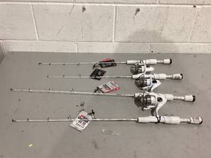 lot 539 image: LOT OF 4 Abu Garcia Veritas Fighting Rods