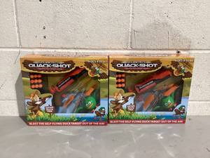 lot 546 image: LOT OF 2 Top Secret Toys Hovertech Quack-Shot Self-Flying Target Game