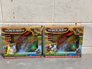 lot 547 image: LOT OF 2 Top Secret Toys Hovertech Quack-Shot Self-Flying Target Game
