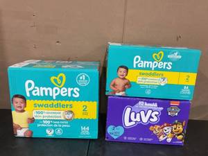 lot 564 image: LOT OF 3 Boxes of Diaper Size 2