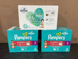 lot 565 image: LOT OF 3 Boxes of Diaper Size 3